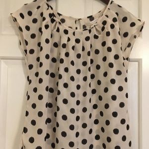 LC Lauren Conrad Polka Dot Blouse